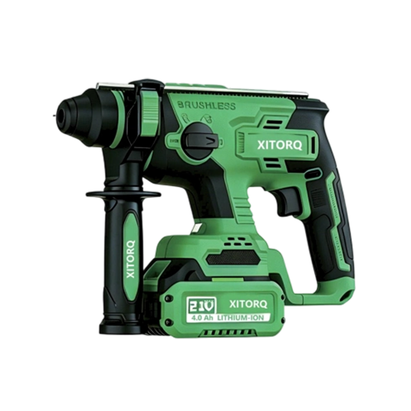 XJ.709 21V Lithium-Ion High-Magnetic Brushless Rotary Hammer — SDS-plus Chuck, 1.7J Impact Energy XJ.709 21V Lithium-Ion High-Magnetic Brushless Rotary Hammer — SDS-plus Chuck, 1.7J Impact Energy