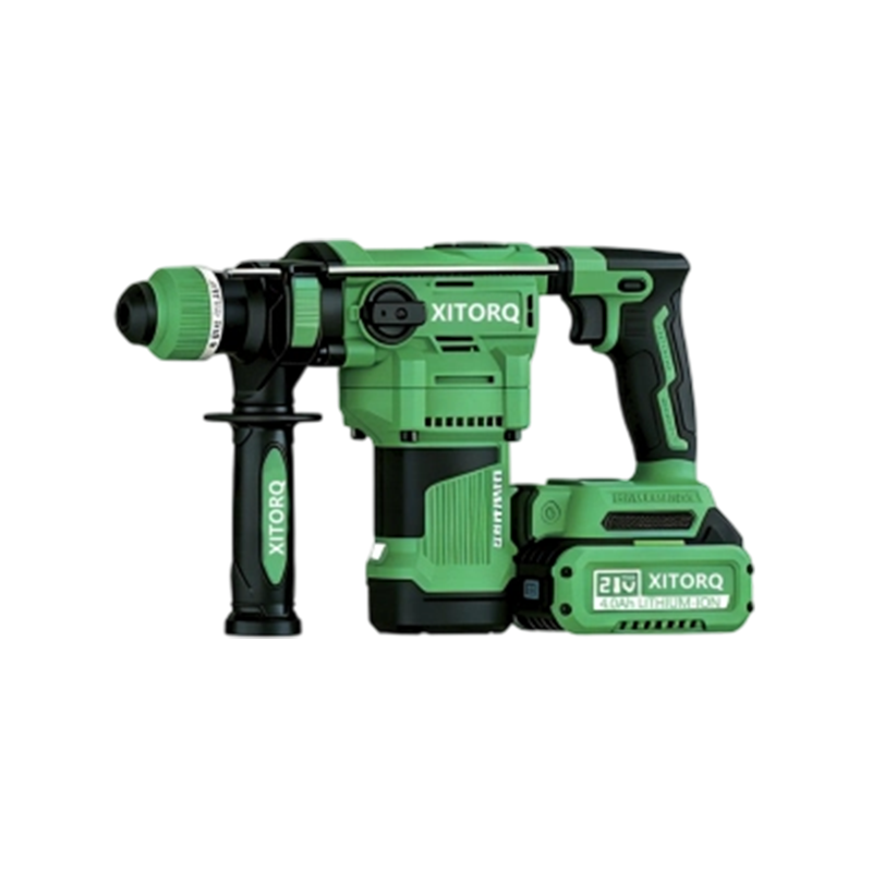 XJ.728 21V Lithium-Ion High-Magnetic Brushless Rotary Hammer (Heavy-Duty) — 2.8J Impact Energy para sa Hard Materials XJ.728 21V Lithium-Ion High-Magnetic Brushless Rotary Hammer (Heavy-Duty) — 2.8J Impact Energy para sa Hard Materials